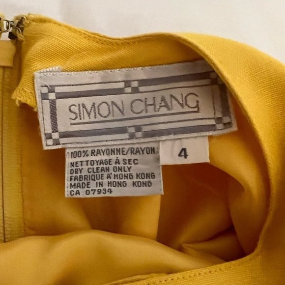 Vintage 1980s Simon Chang sheath dress - Picture 5 of 9